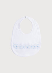 Blue Hand Smocked Bib ACCESSORIES from Pepa London US
