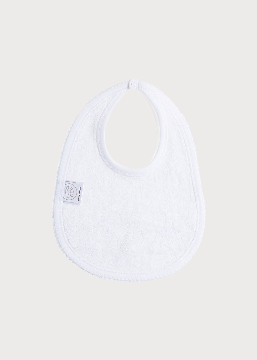 Pink Hand Smocked Bib ACCESSORIES from Pepa London US