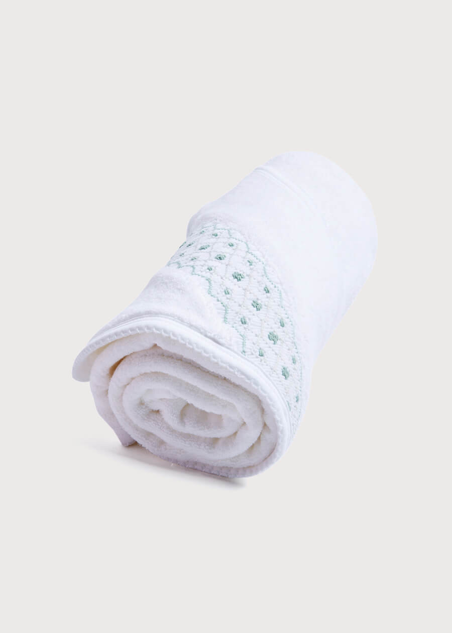 Green Hand Smocked Towel ACCESSORIES from Pepa London US