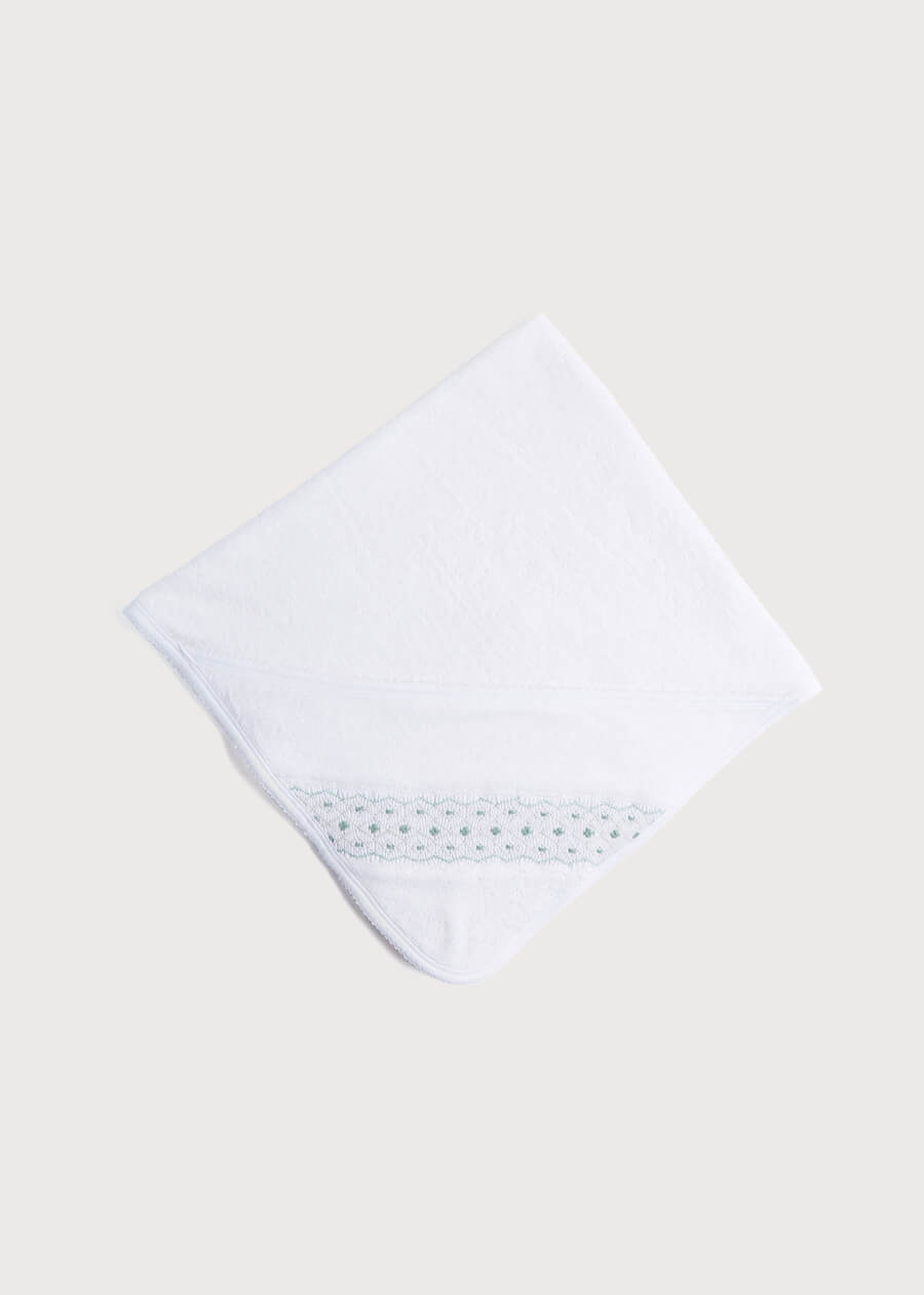 Green Hand Smocked Towel ACCESSORIES from Pepa London US
