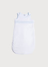 Blue Hand Smocked Sleeping Bag (3-18mths) Accessories from Pepa London US