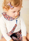 Beatrice Floral Dummy Clip in Navy Accessories  from Pepa London US