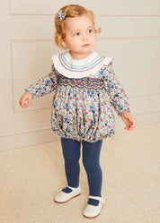 Ribbed Tights in Denim (0mths-10yrs) Tights from Pepa London US