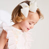 Traditional Big Bow Tulle Hairband in Ivory Hair Accessories from Pepa London US