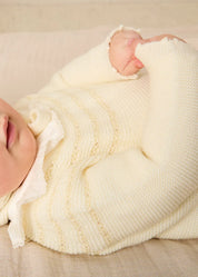 Knitted Celebration Set in Off-White (1-18mths) KNITTED SETS from Pepa London US