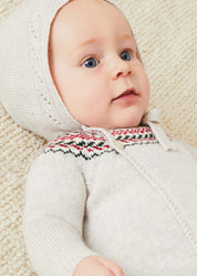 The Grey Knitted Fair Isle 2 Piece Set Newborn Look LOOK from Pepa London US