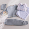 Blue Striped Cotton Bib Accessories  from Pepa London US