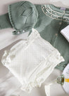Newborn Star Print Bloomer in Light Green (0-12mths) Bloomers  from Pepa London US
