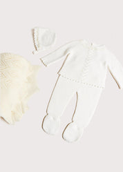 Delicate Ivory Lace Cotton Set (1-18mths) SETS from Pepa London US