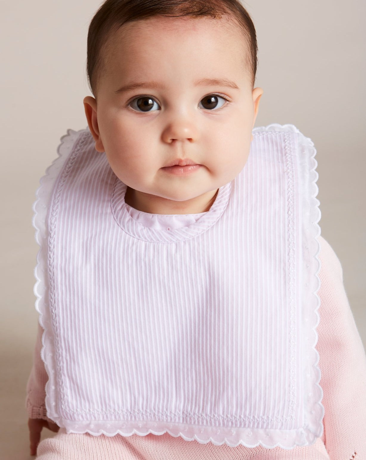 Delicate Pink Cotton Multipack Bibs ACCESSORIES from Pepa London