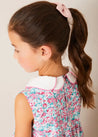 Eloise Floral Scallop Collar Sleeveless Dress in Pink (4-12yrs) DRESSES from Pepa London US