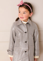 Sloane Check Raincoat with Pockets in Camel (4-10yrs) Coats from Pepa London US