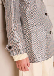 Sloane Check Raincoat with Pockets in Camel (4-10yrs) Coats from Pepa London US
