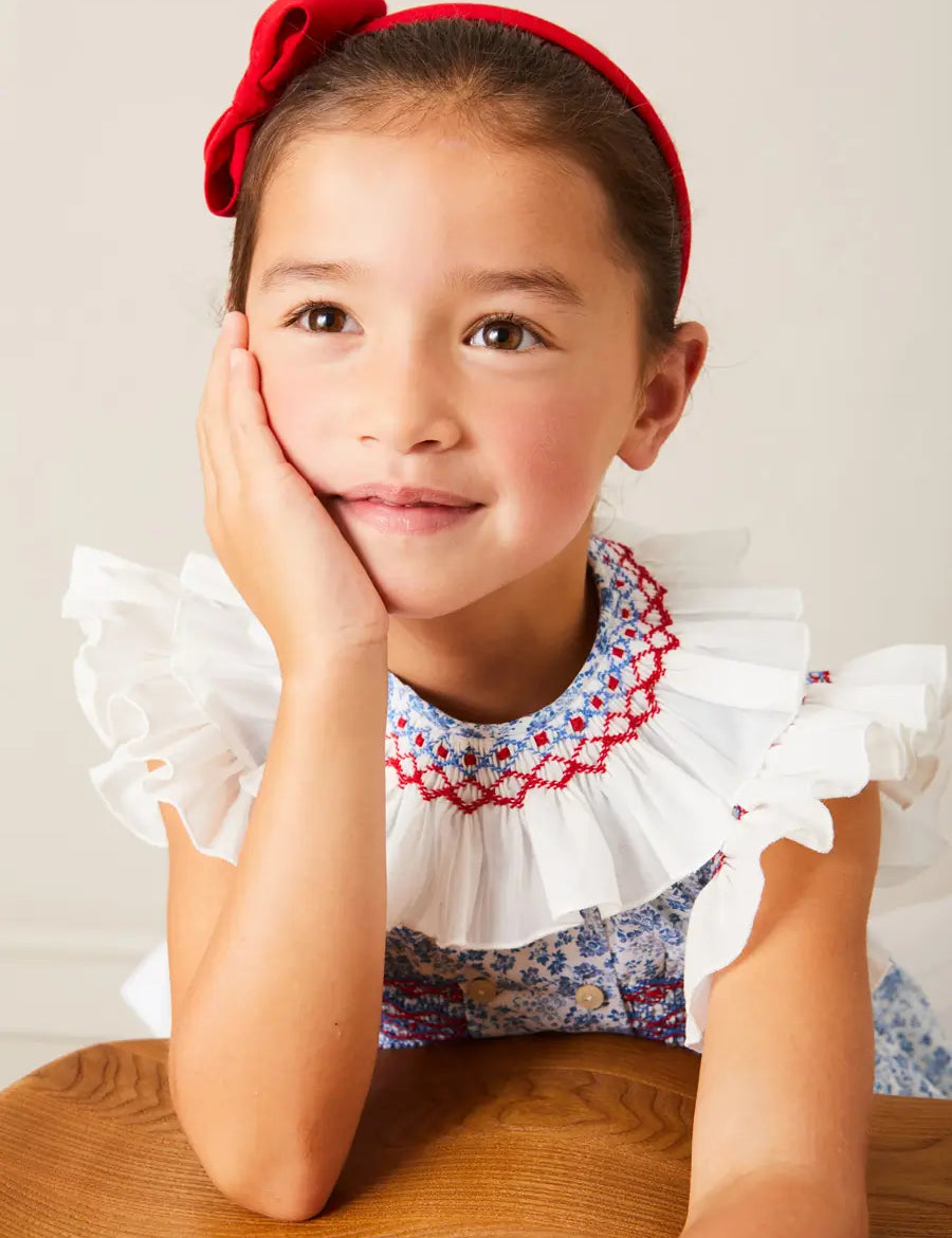 Plain Linen Hairband in Red HAIR ACCESSORIES from Pepa London US