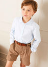 Chester Puppytooth Shorts in Caramel (4-10yrs) Shorts  from Pepa London US