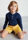 Pocket Detail Shorts With Turn-Ups in Mustard (4-10yrs) Shorts  from Pepa London US