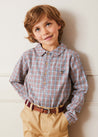 Polo Collar Long Sleeve Shirt in Multicolored (12mths-10yrs) Shirts  from Pepa London US