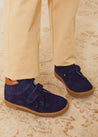 Suede Sneakers in Navy (24-30EU) SHOES  from Pepa London US
