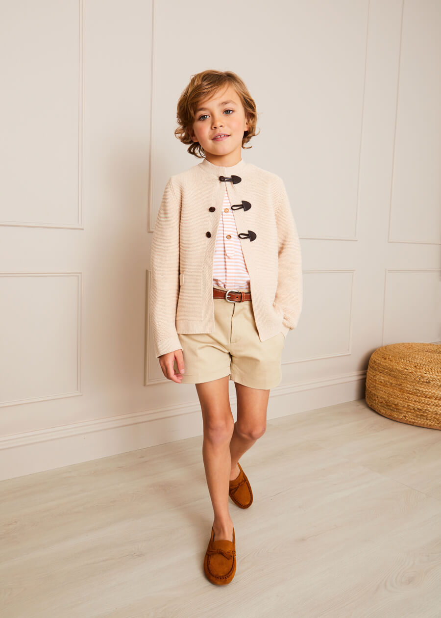 Plain Chino Shorts in Camel (4-10yrs) Shorts from Pepa London US
