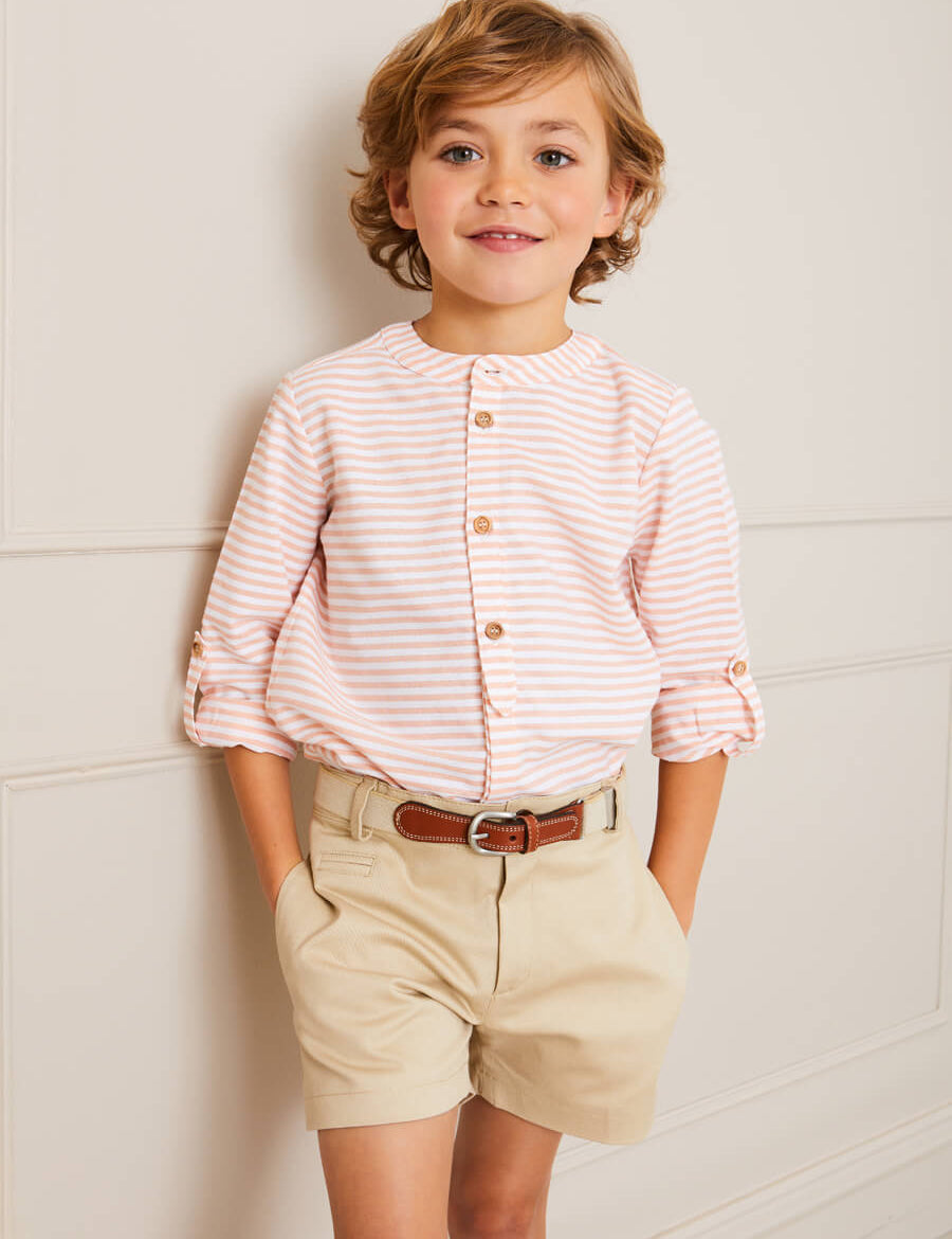 Plain Chino Shorts in Camel (4-10yrs) Shorts  from Pepa London US