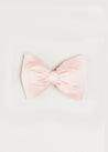 Silk Small Bow Clip in Pink Hair Accessories  from Pepa London US