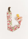 Daphne Floral Dummy Clip in Raspberry Accessories  from Pepa London US