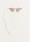 Daphne Floral Long Sleeve Bodysuit in Pink (1mth-3yrs) Tops & Bodysuits  from Pepa London US