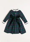 Windsor Tartan Dress in Green (12mths-10yrs) Dresses from Pepa London US