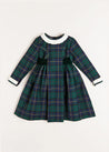 Windsor Tartan Dress in Green (12mths-10yrs) Dresses  from Pepa London US