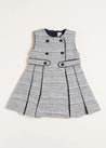 Walton Boucle Dress in Blue (12mths-10yrs) Dresses from Pepa London US