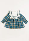 Windsor Tartan Dress in Blue (12mths-6yrs) Dresses from Pepa London US