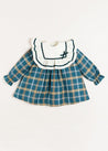 Windsor Tartan Dress in Blue (12mths-6yrs) Dresses  from Pepa London US