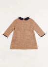 Chester Puppytooth Dress in Caramel (18mths-10yrs) Dresses  from Pepa London US