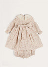 Ophelia Floral Dress with Bloomers in Pink (1mth-12mths) Dresses from Pepa London US