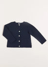 Openwork Cardigan in Navy (6mths-10yrs) Knitwear  from Pepa London US