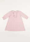 Laurel Floral Ruffle Detail Nightdress in Pink (18mths-10yrs) Nightwear  from Pepa London US