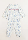 Toile Ruffle Collar Pyjamas in Blue (18mths-10yrs) Nightwear  from Pepa London US