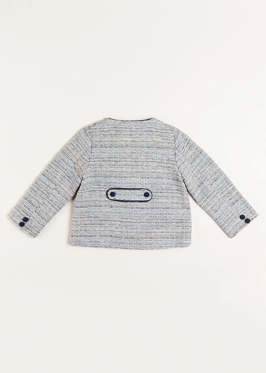 Walton Boucle Jacket in Blue (4-10yrs) Coats  from Pepa London US
