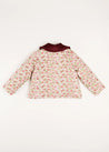 Daphne Floral Reversible Corduroy Jacket in Pink (4-10yrs) Coats  from Pepa London US