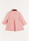 Single Breasted Scallop Detail Coat in Pink (2-10yrs) Coats from Pepa London US