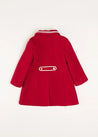 Single Breasted Wool Coat in Red (4-10yrs) Coats  from Pepa London US