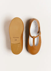Leather Charlotte Shoes in Brown (24-34EU) Shoes from Pepa London US