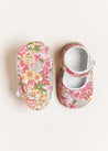 Florence Floral Mary Jane Pram Shoes in Pink (17-20EU) Shoes  from Pepa London US