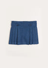 Pleated Kilt Skirt in Blue (4-10yrs) Skirts  from Pepa London US