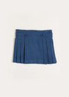 Pleated Kilt Skirt in Blue (4-10yrs) Skirts  from Pepa London US