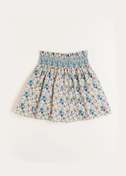 Emilia Floral Skirt in Burgundy (4-10yrs) Skirts  from Pepa London US