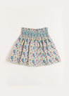 Emilia Floral Skirt in Burgundy (4-10yrs) Skirts  from Pepa London US