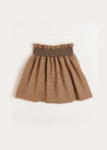 Chester Puppytooth Skirt in Caramel (4-10yrs) Skirts  from Pepa London US