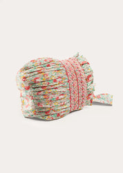 Clementine Floral Hand Smocked Bonnet in Coral (S-M) BONNETS from Pepa London US