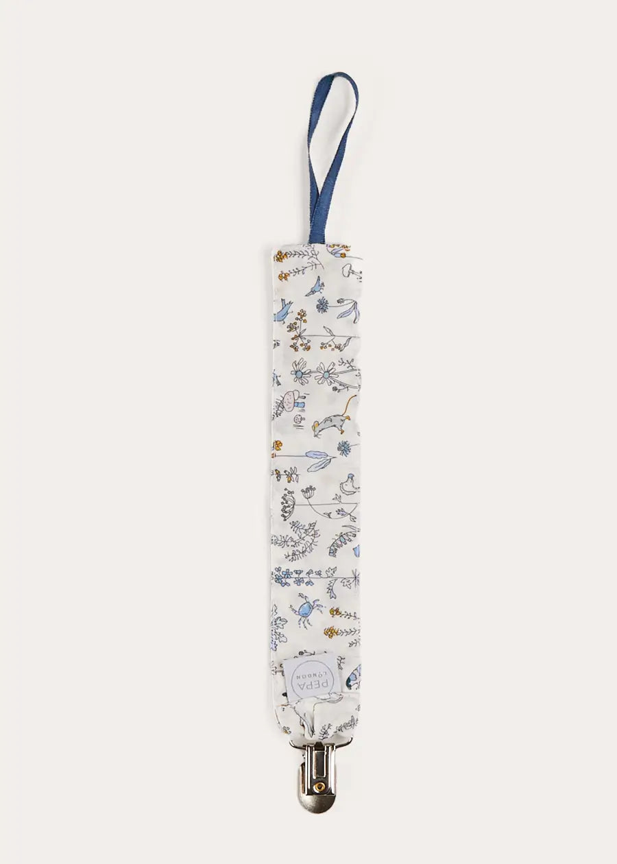 Ellis Dummy Clip in Blue Made with Liberty Fabric ACCESSORIES from Pepa London US
